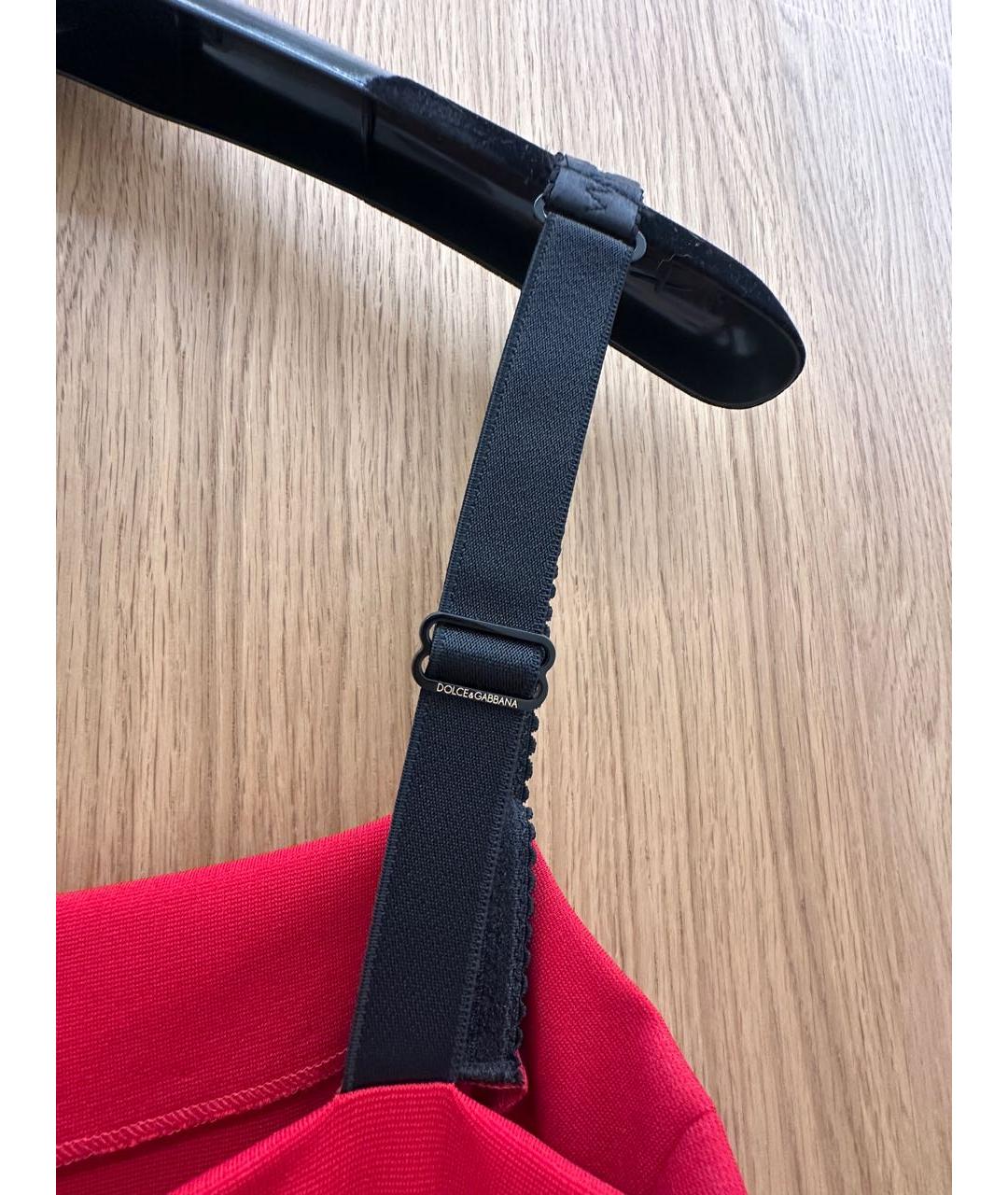 DOLCE&GABBANA Красное вискозное коктейльное платье, фото 7