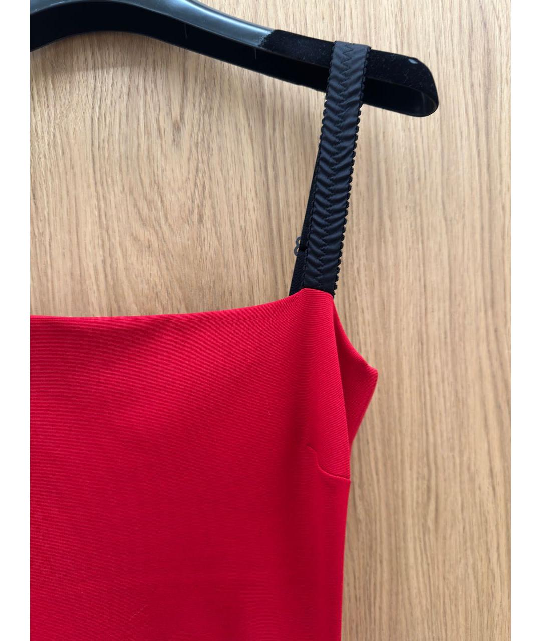 DOLCE&GABBANA Красное вискозное коктейльное платье, фото 4