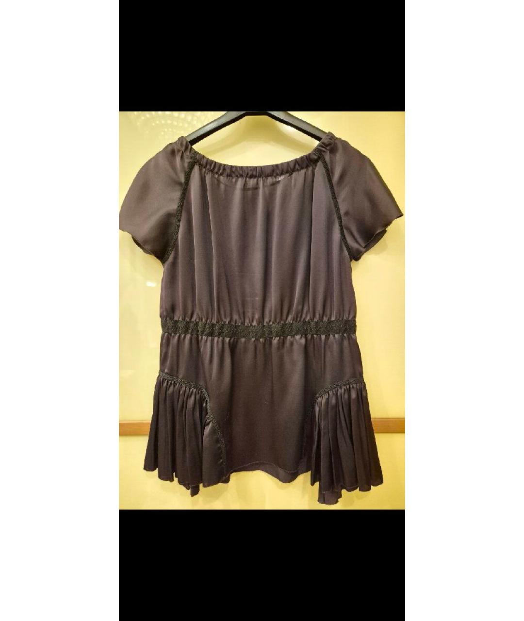 PRADA Коричневая ацетатная блузы, фото 2