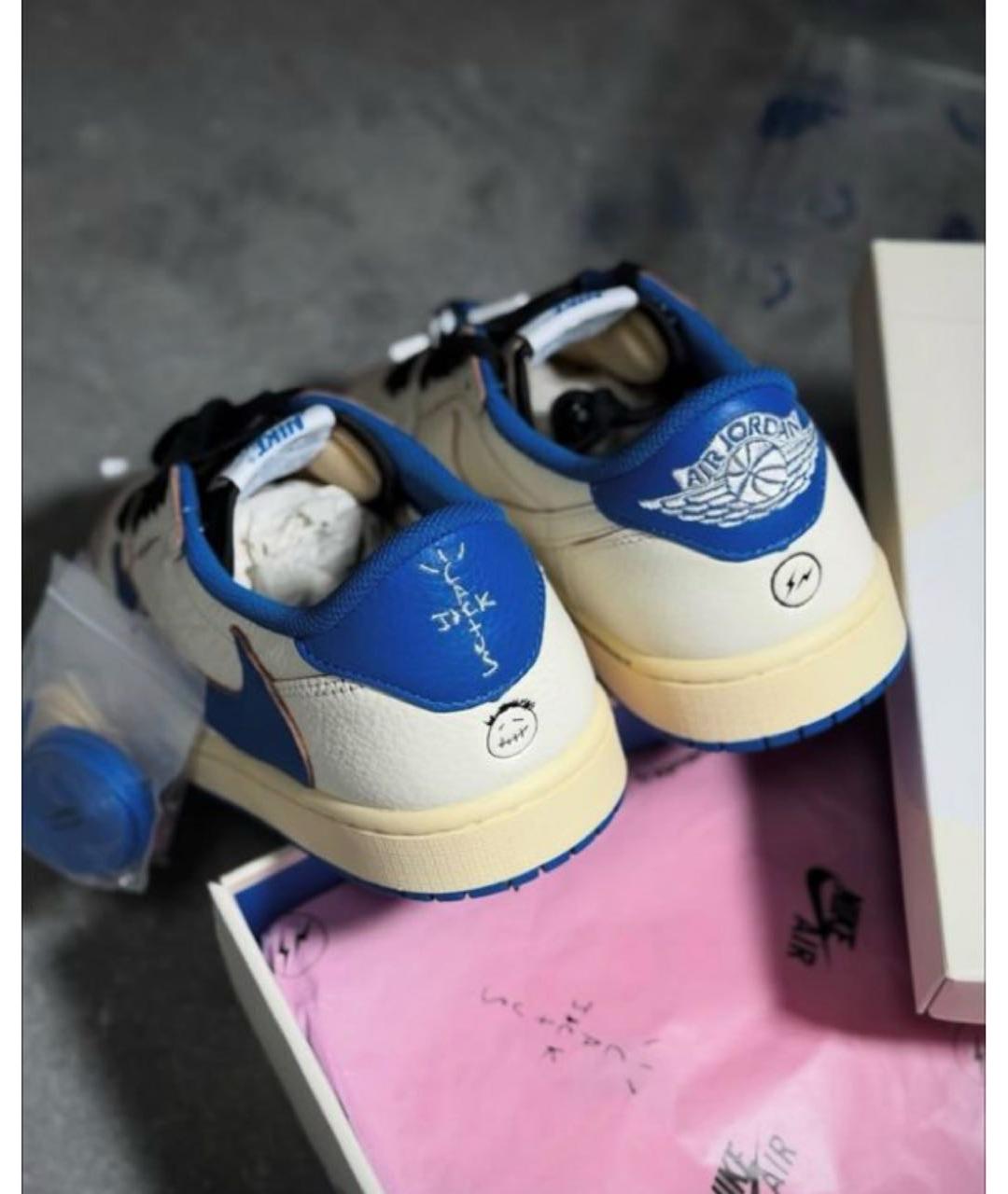 CACTUS JACK BY TRAVIS SCOTT Синие замшевые кеды, фото 4