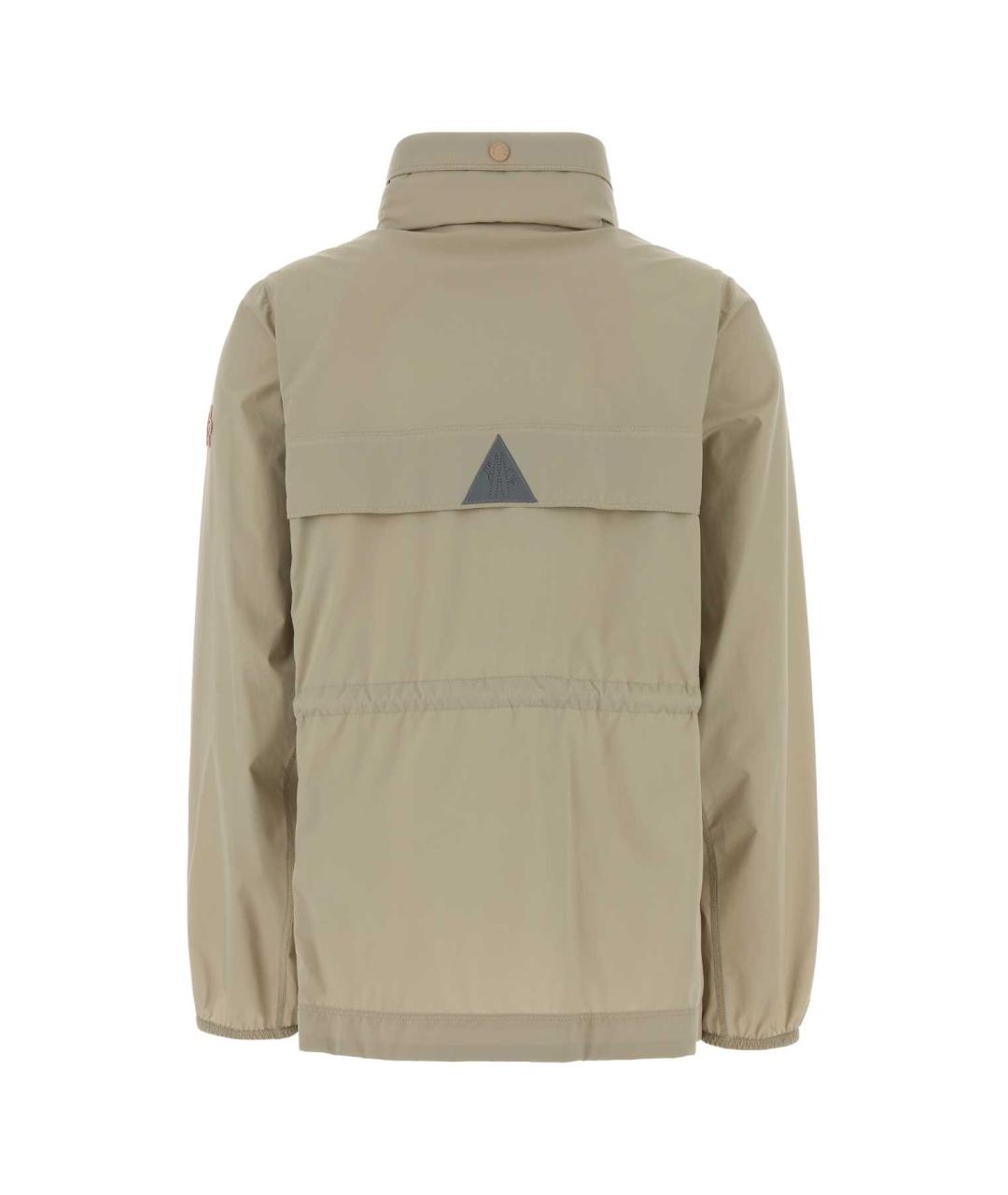 MONCLER GRENOBLE Бежевая полиэстеровая куртка, фото 2
