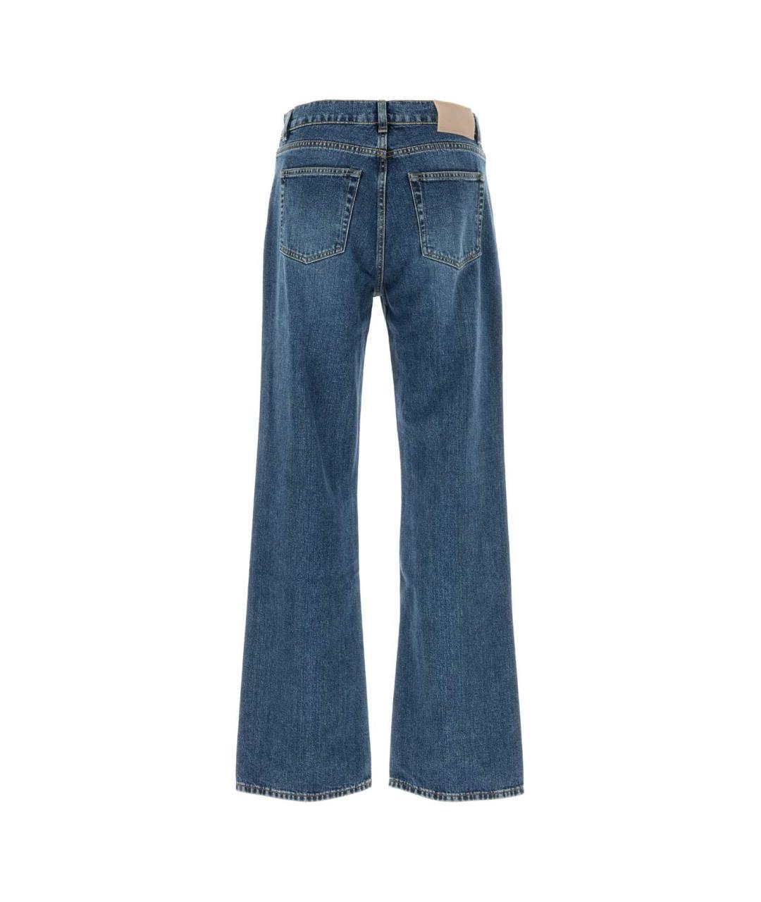 OUR LEGACY Голубые хлопковые прямые джинсы, фото 2