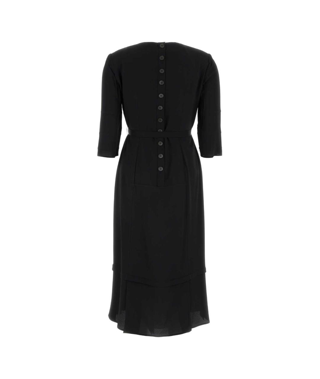 PRADA Черное ацетатное повседневное платье, фото 2