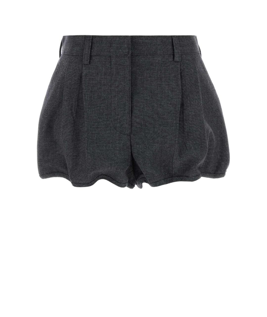 PRADA Серые шерстяные шорты, фото 3