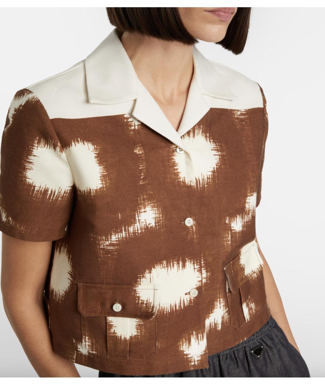 PRADA Мульти хлопковая рубашка, фото 4