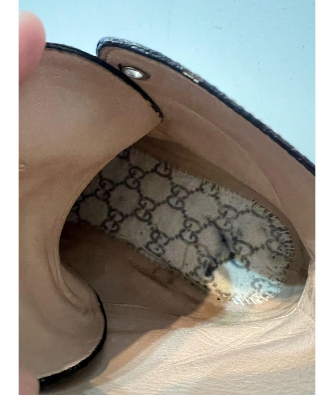 GUCCI Мульти кожаные высокие кроссовки / кеды, фото 3