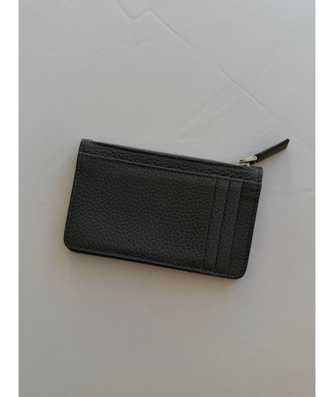 PRADA Серый кожаный кошелек, фото 2