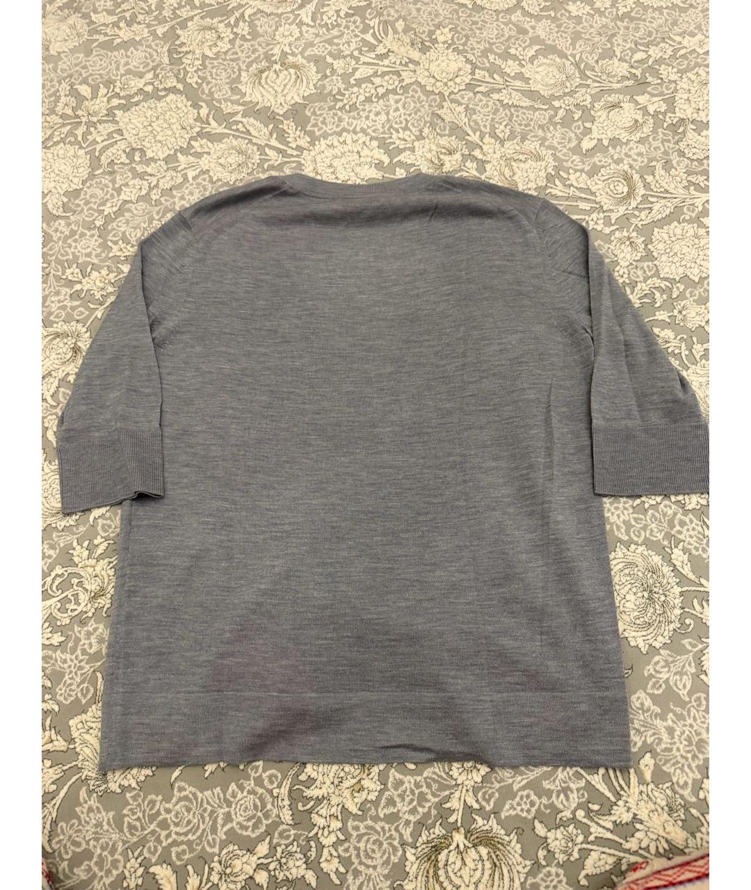 BALENCIAGA Серый кашемировый джемпер / свитер, фото 5