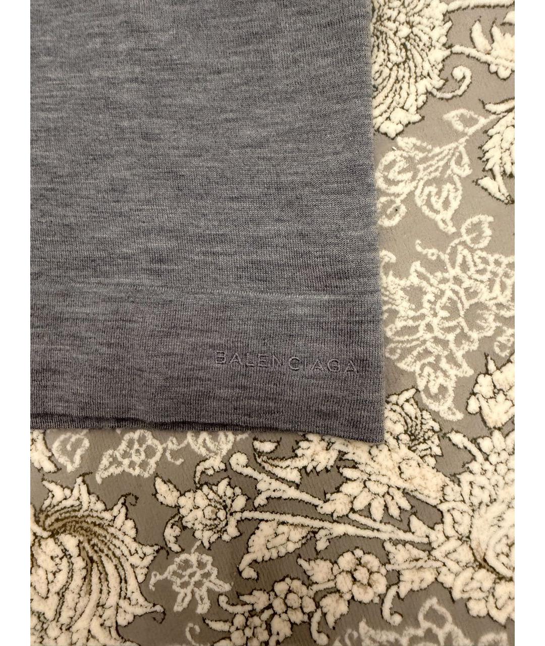 BALENCIAGA Серый кашемировый джемпер / свитер, фото 3