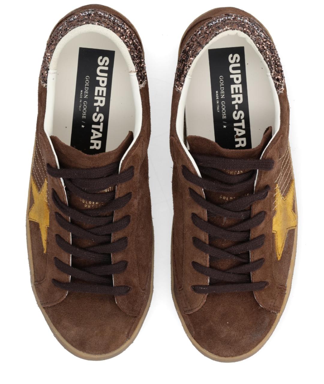 GOLDEN GOOSE DELUXE BRAND Коричневые замшевые кеды, фото 6