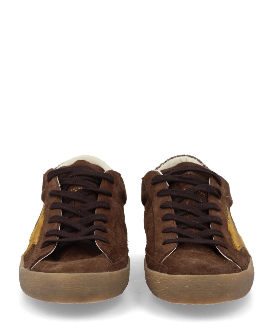 GOLDEN GOOSE DELUXE BRAND Коричневые замшевые кеды, фото 3