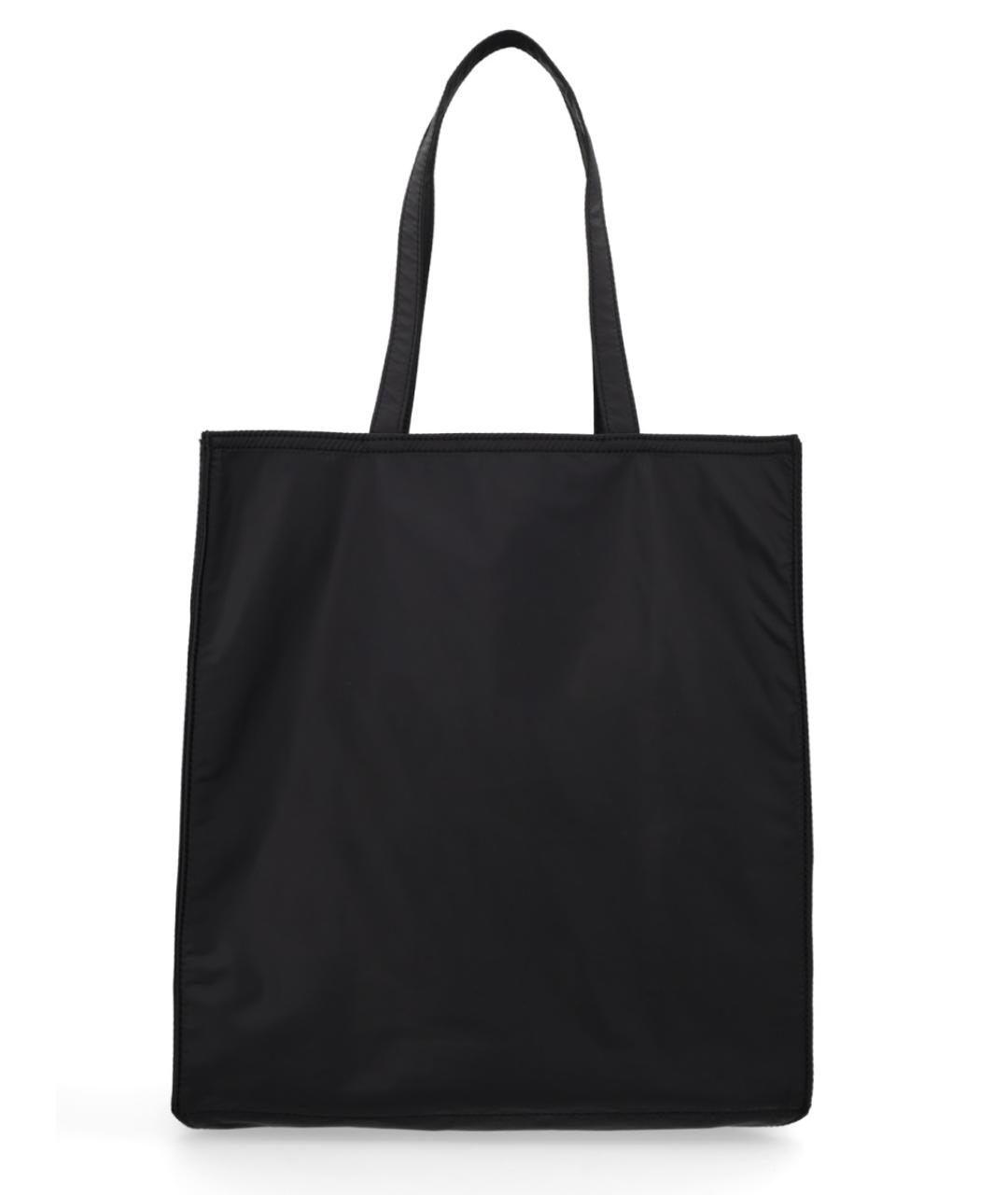 ASPESI Черная тканевая сумка тоут, фото 3