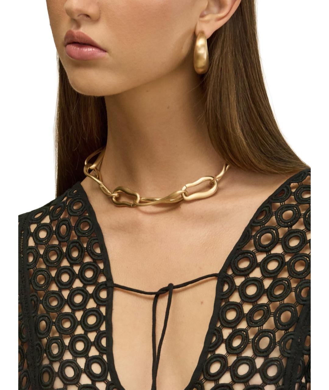 CULT GAIA Золотая металлическая цепочка, фото 3