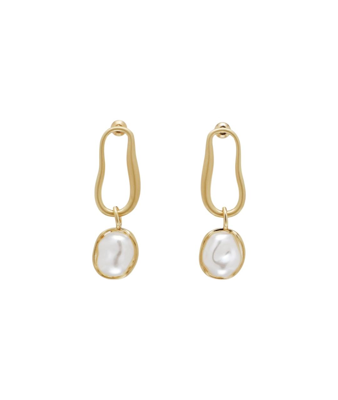 CULT GAIA Золотые металлические серьги, фото 1