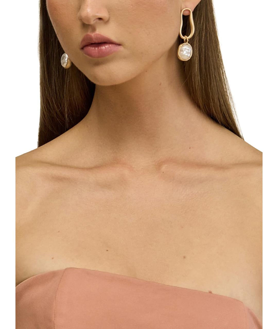 CULT GAIA Золотые металлические серьги, фото 4