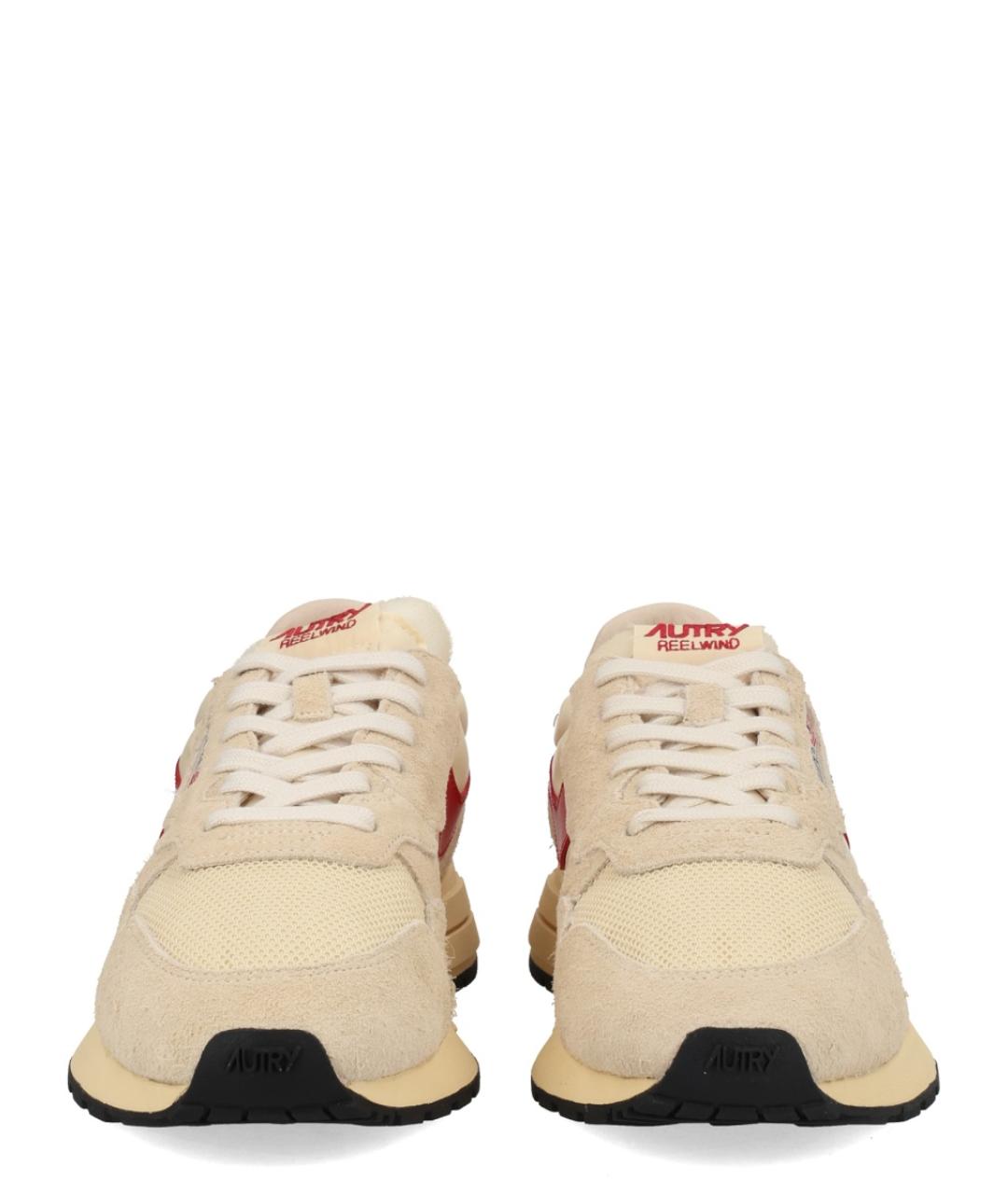AUTRY Бежевые замшевые низкие кроссовки / кеды, фото 3