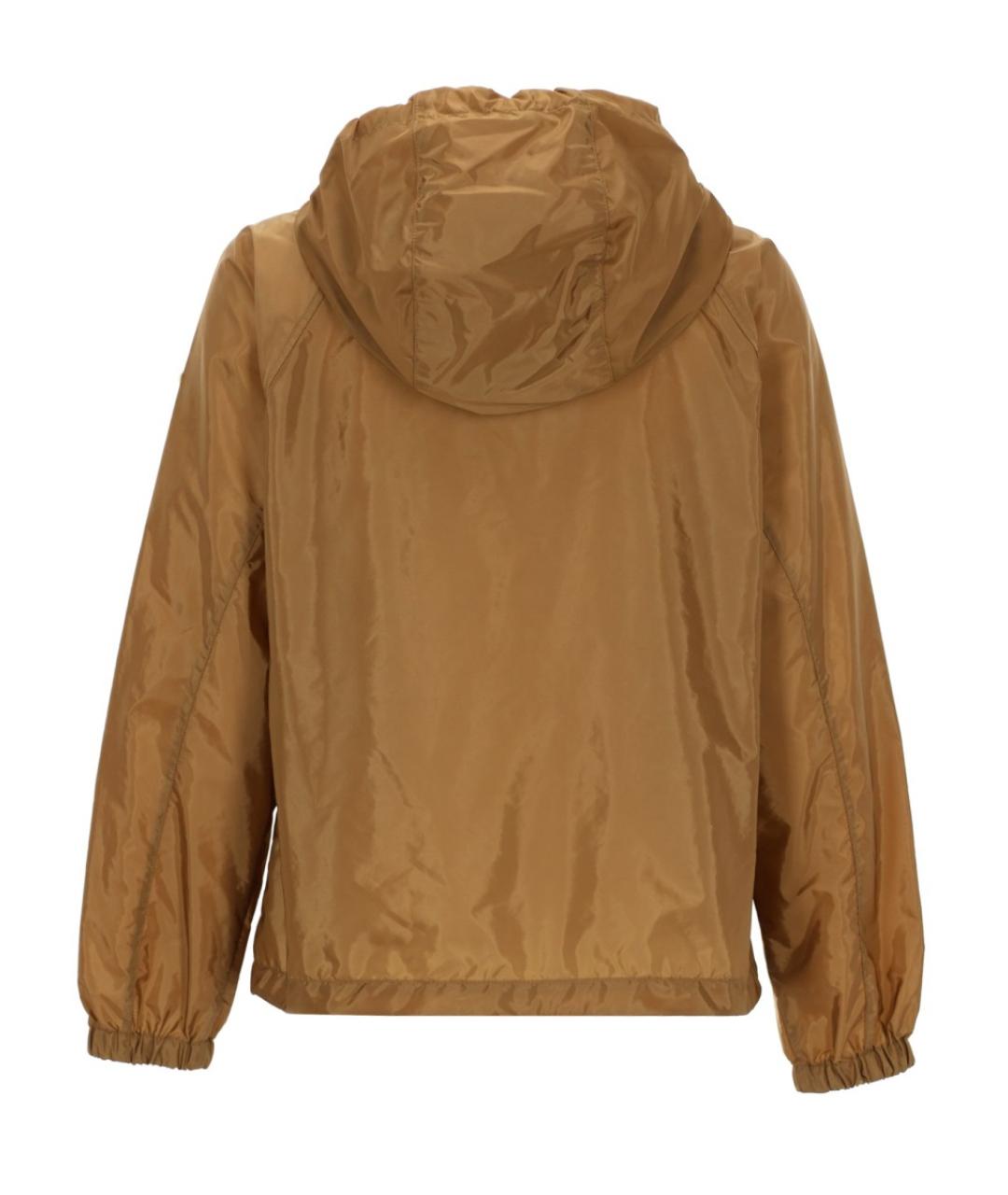 MONCLER Коричневая полиамидовая куртка, фото 2
