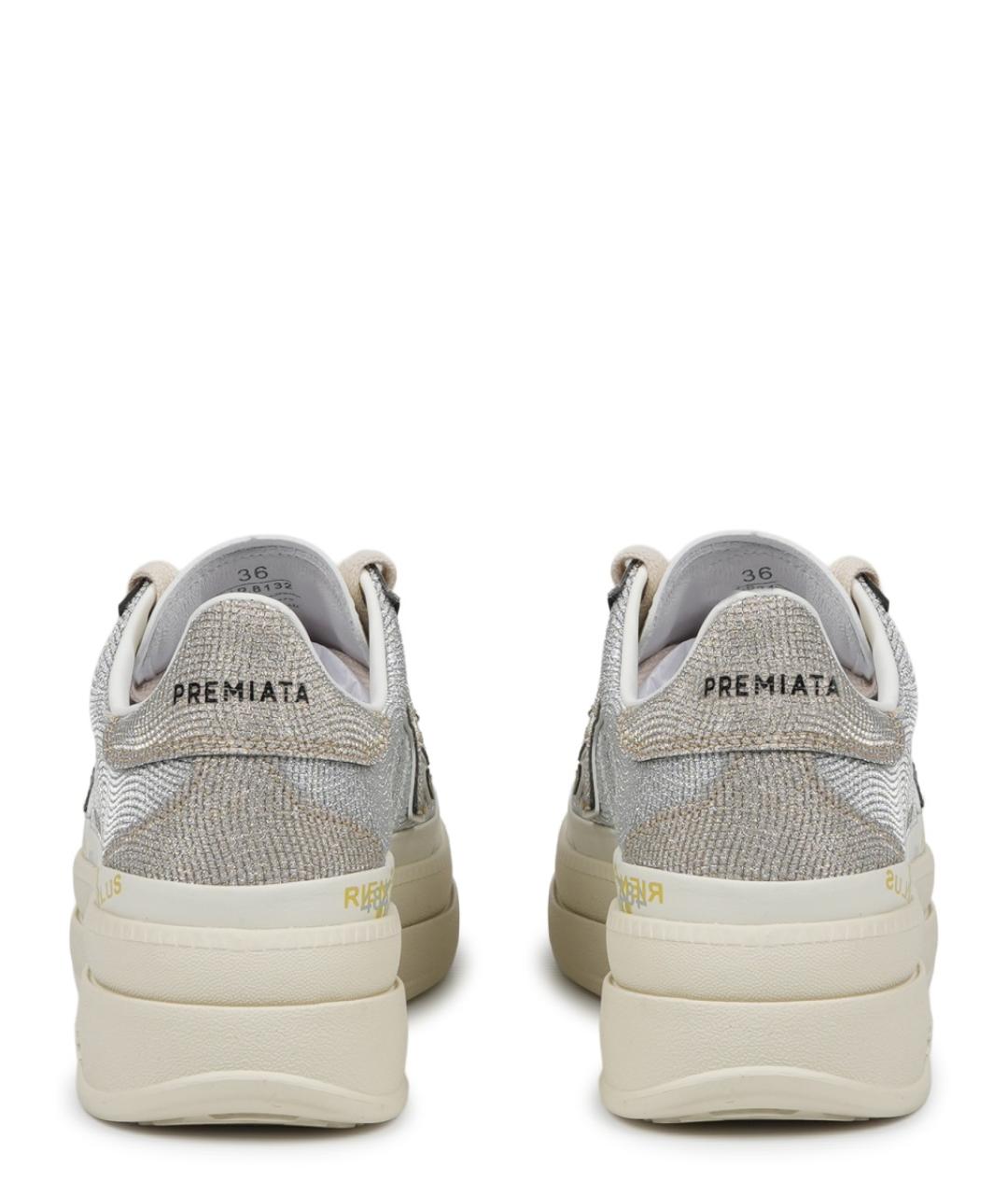 PREMIATA Серые кожаные кеды, фото 4