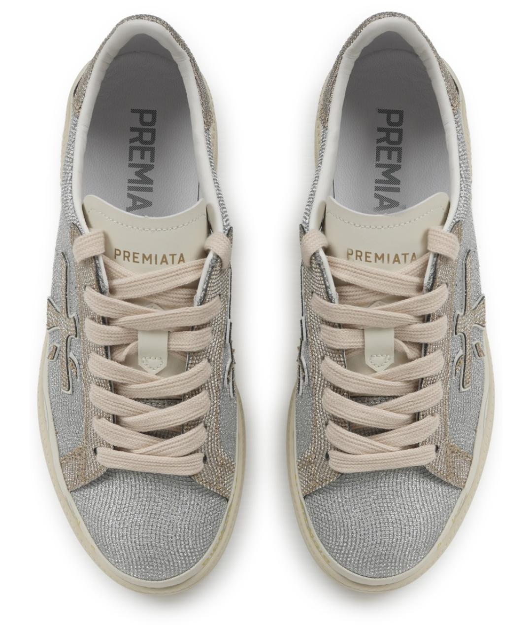 PREMIATA Серые кожаные кеды, фото 5