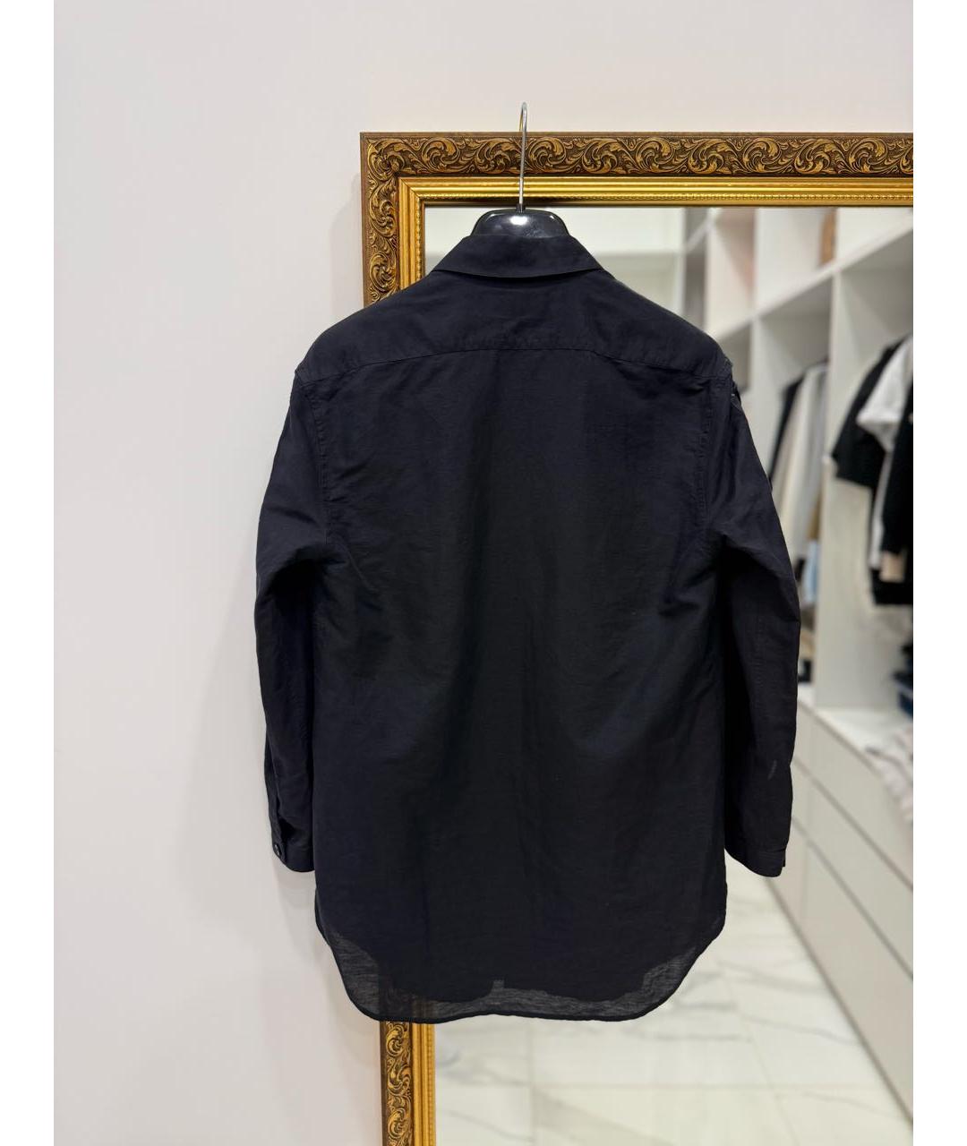 SAINT LAURENT Черная хлопковая рубашка, фото 4