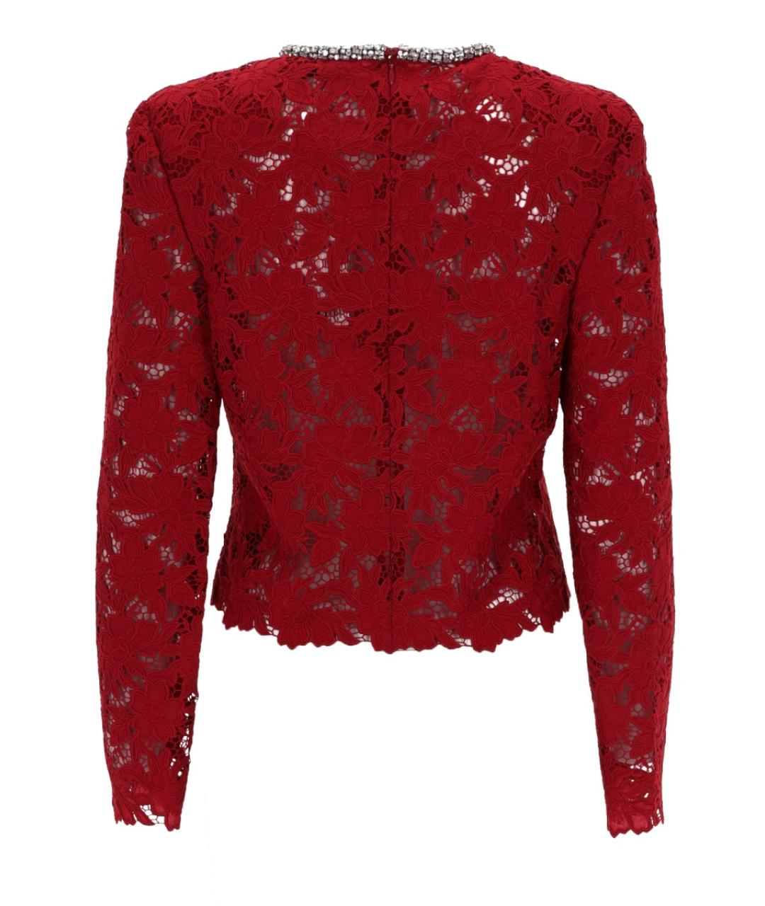 SELF-PORTRAIT Бордовая полиэстеровая блузы, фото 2