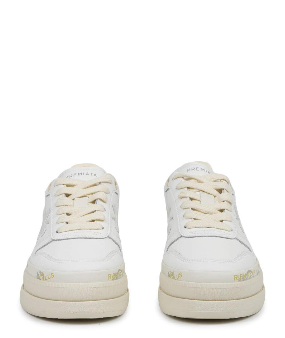 PREMIATA Белые кожаные кеды, фото 3