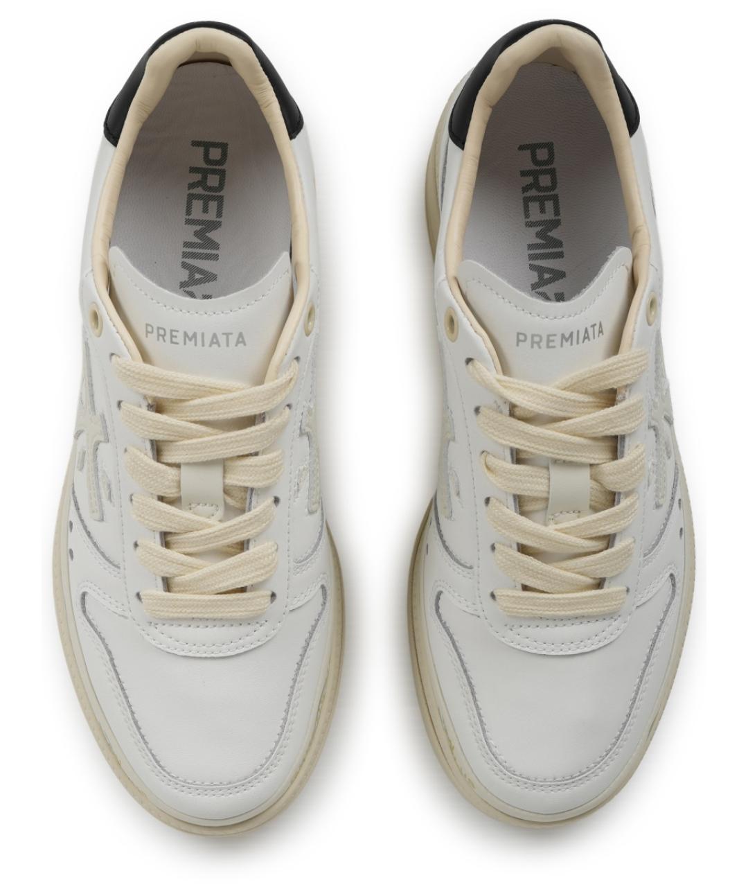 PREMIATA Белые кожаные кеды, фото 5