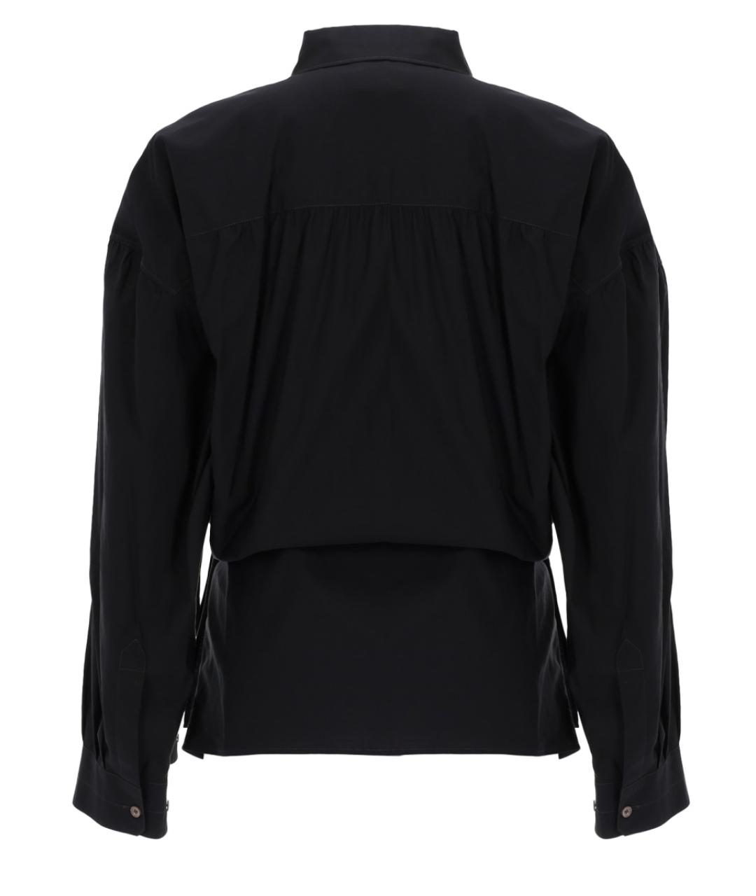 LEMAIRE Черная хлопковая рубашка, фото 2