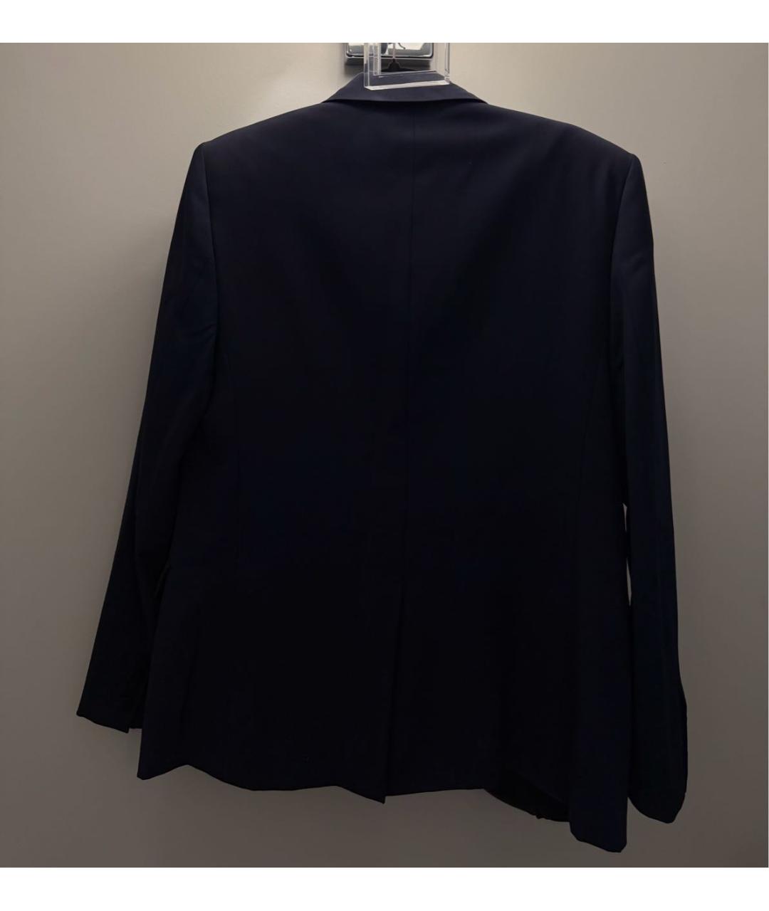 SAINT LAURENT Синий шерстяной пиджак, фото 2