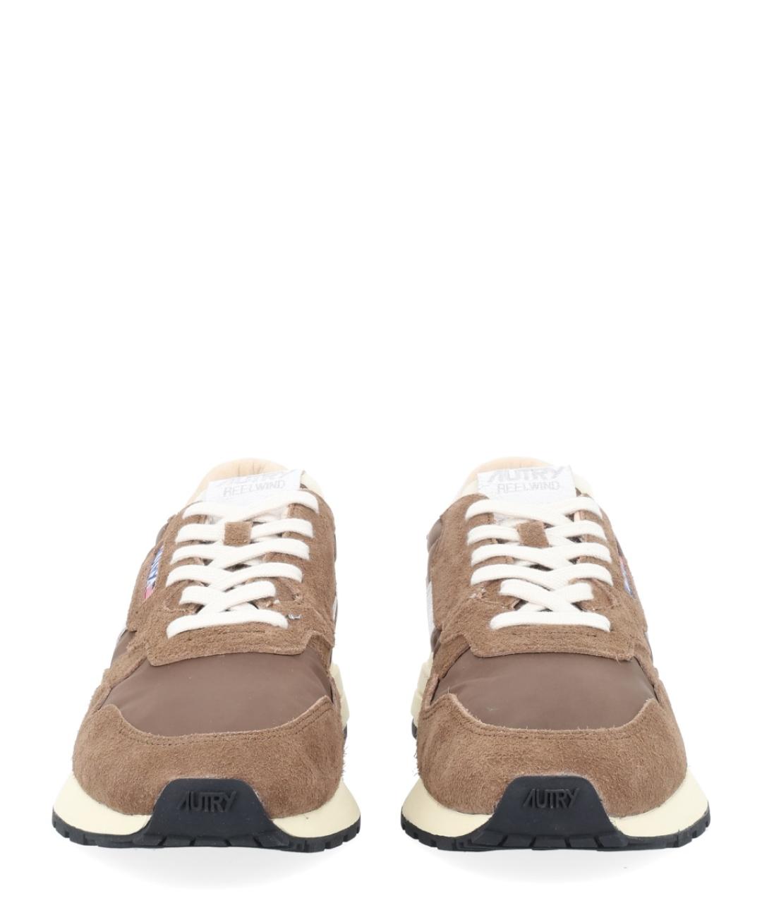 AUTRY Коричневые замшевые низкие кроссовки / кеды, фото 3
