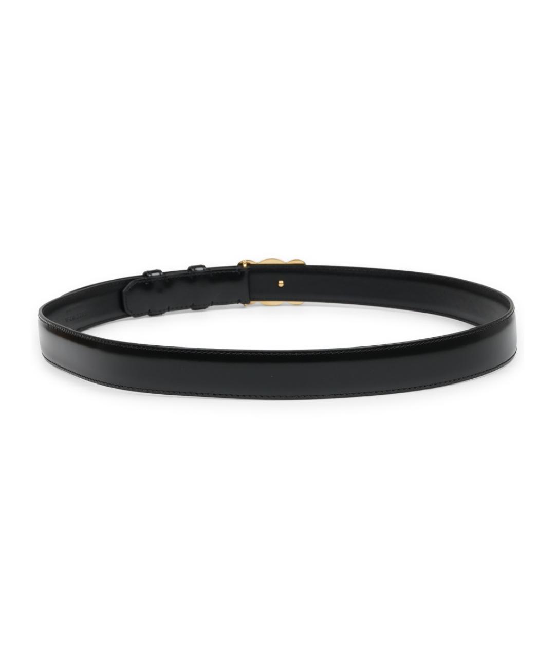 CELINE Черный кожаный ремень, фото 2