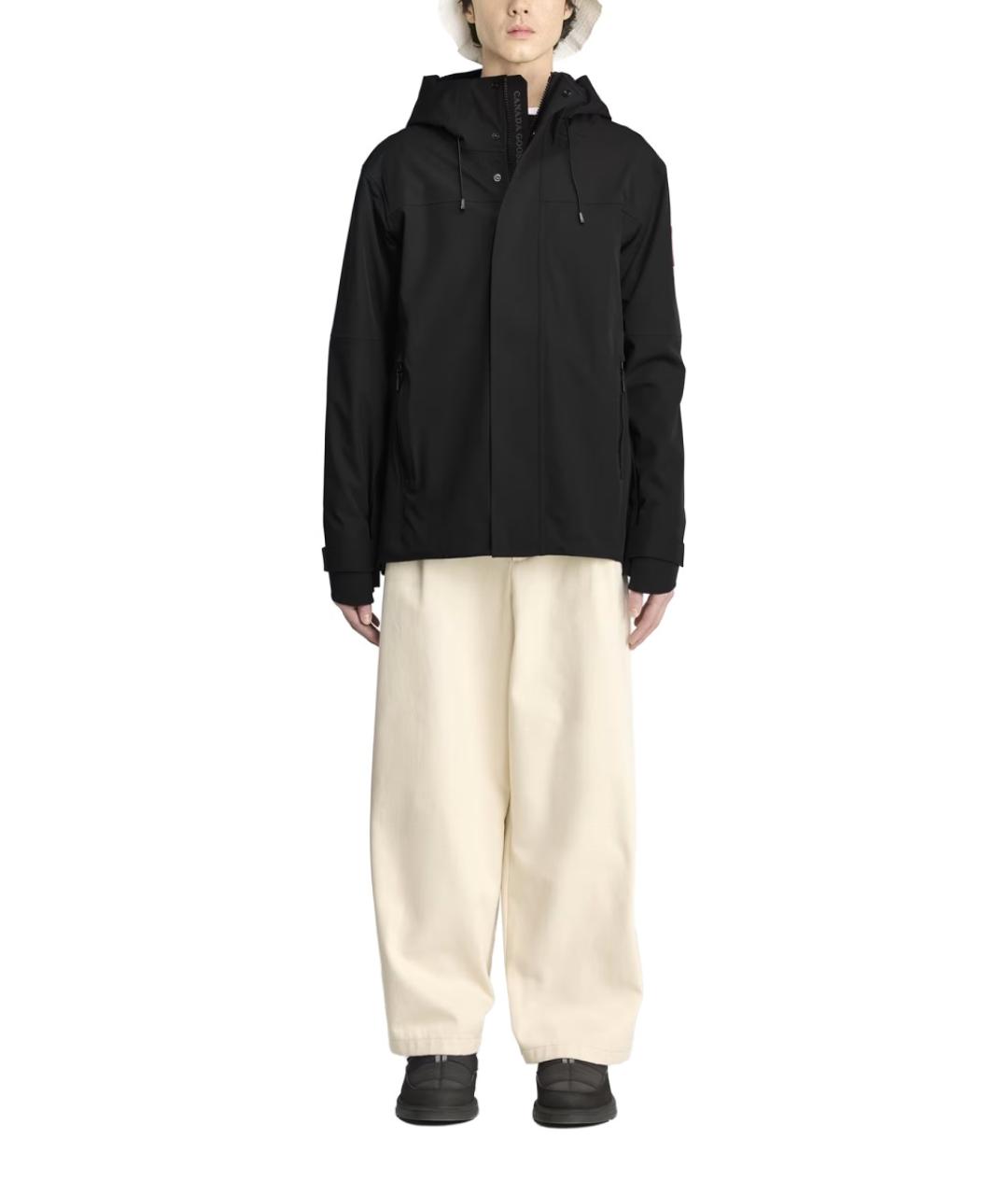 CANADA GOOSE Черная полиамидовая куртка, фото 2