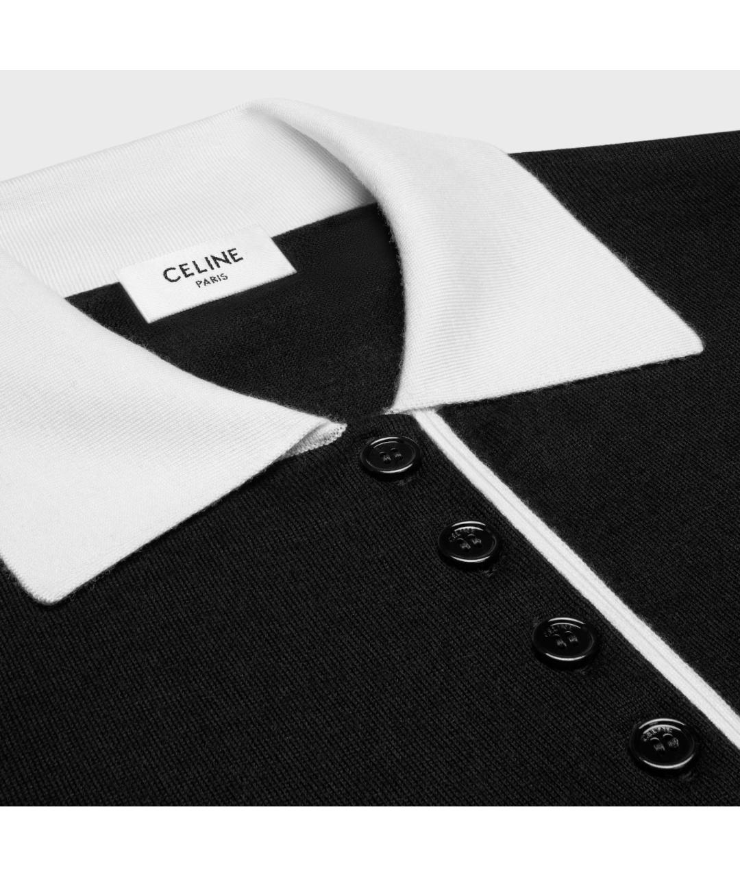 CELINE Черный кашемировый джемпер / свитер, фото 3