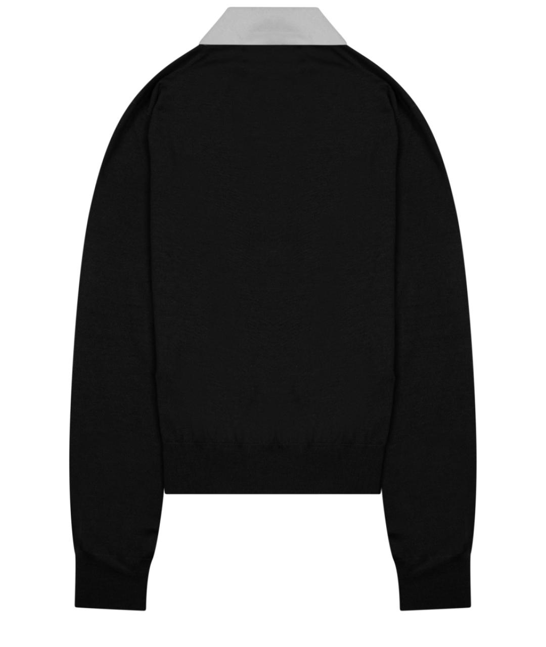 CELINE Черный кашемировый джемпер / свитер, фото 2