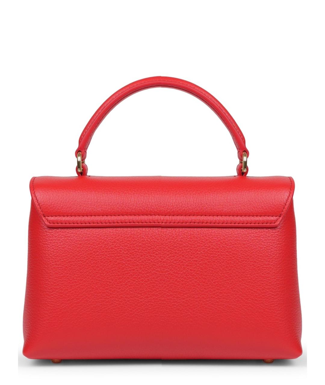 CELINE Красная кожаная сумка с короткими ручками, фото 3