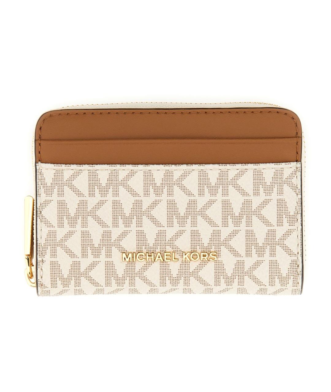 MICHAEL KORS Коричневый полиуретановый кошелек, фото 1