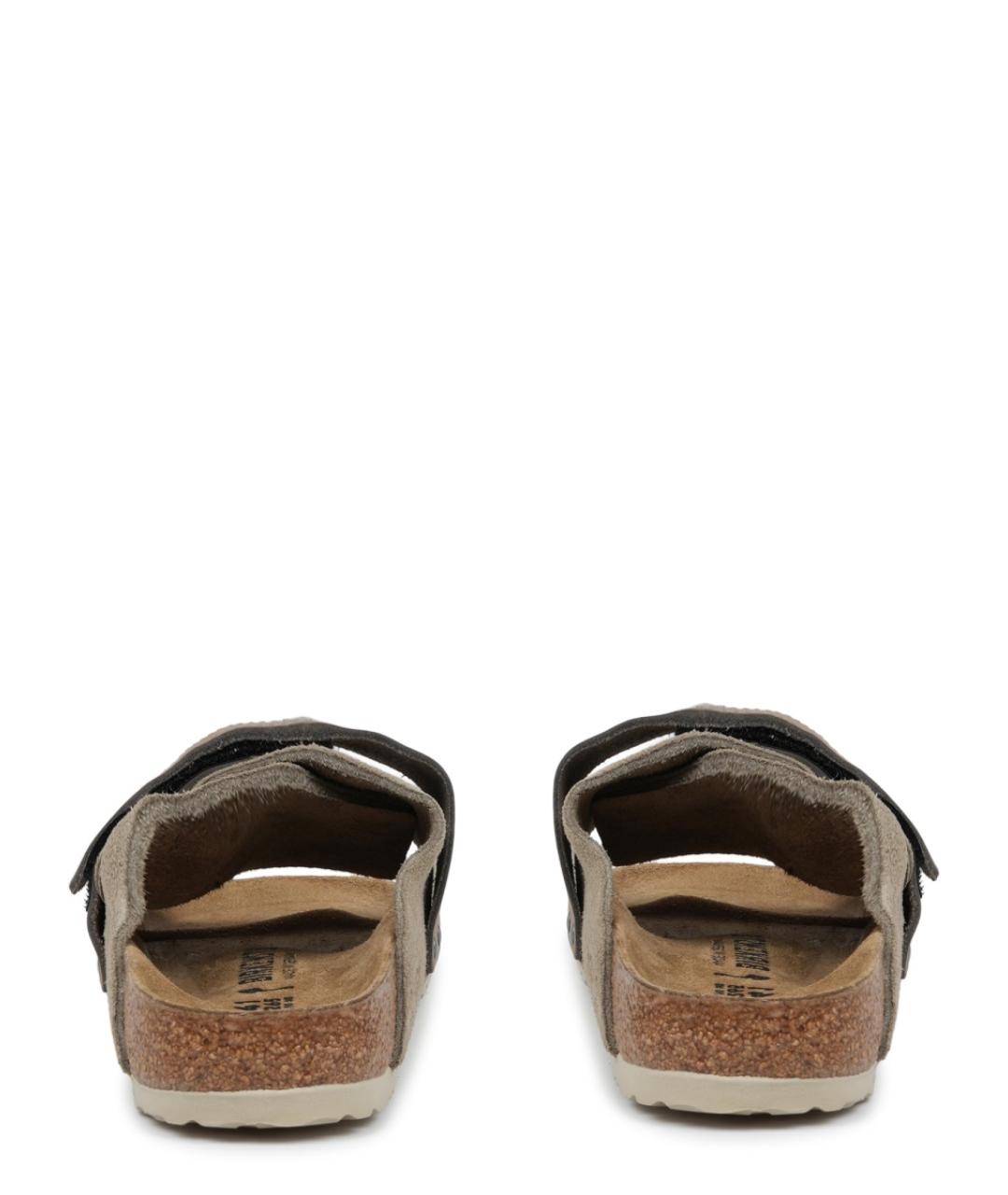 BIRKENSTOCK Бежевые замшевые сандалии, фото 4