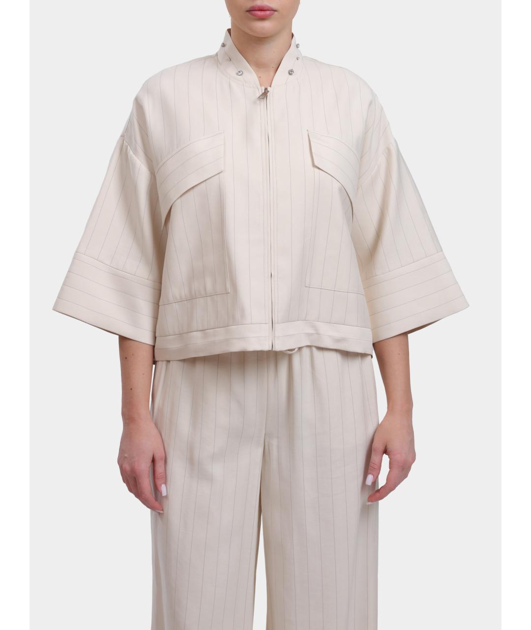 LIU JO Бежевый жакет/пиджак, фото 6