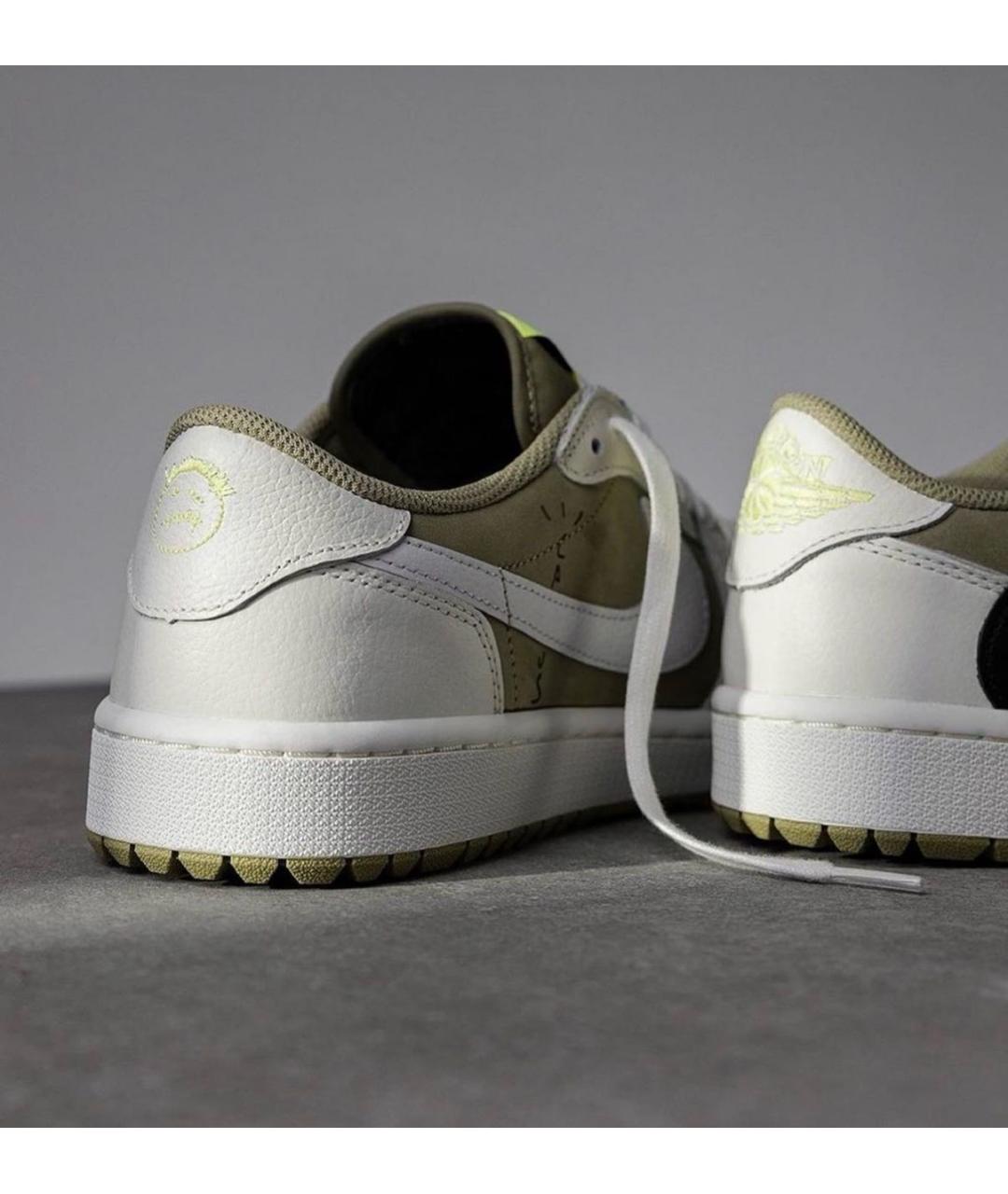 CACTUS JACK BY TRAVIS SCOTT Зеленые замшевые низкие кроссовки / кеды, фото 4