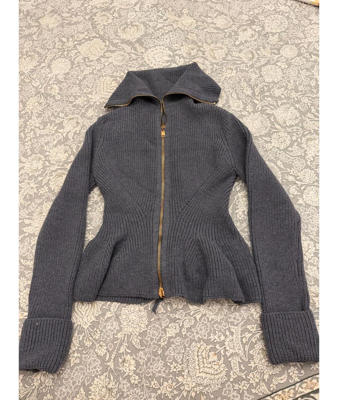 ALEXANDER MCQUEEN Серый шерстяной жакет/пиджак, фото 5