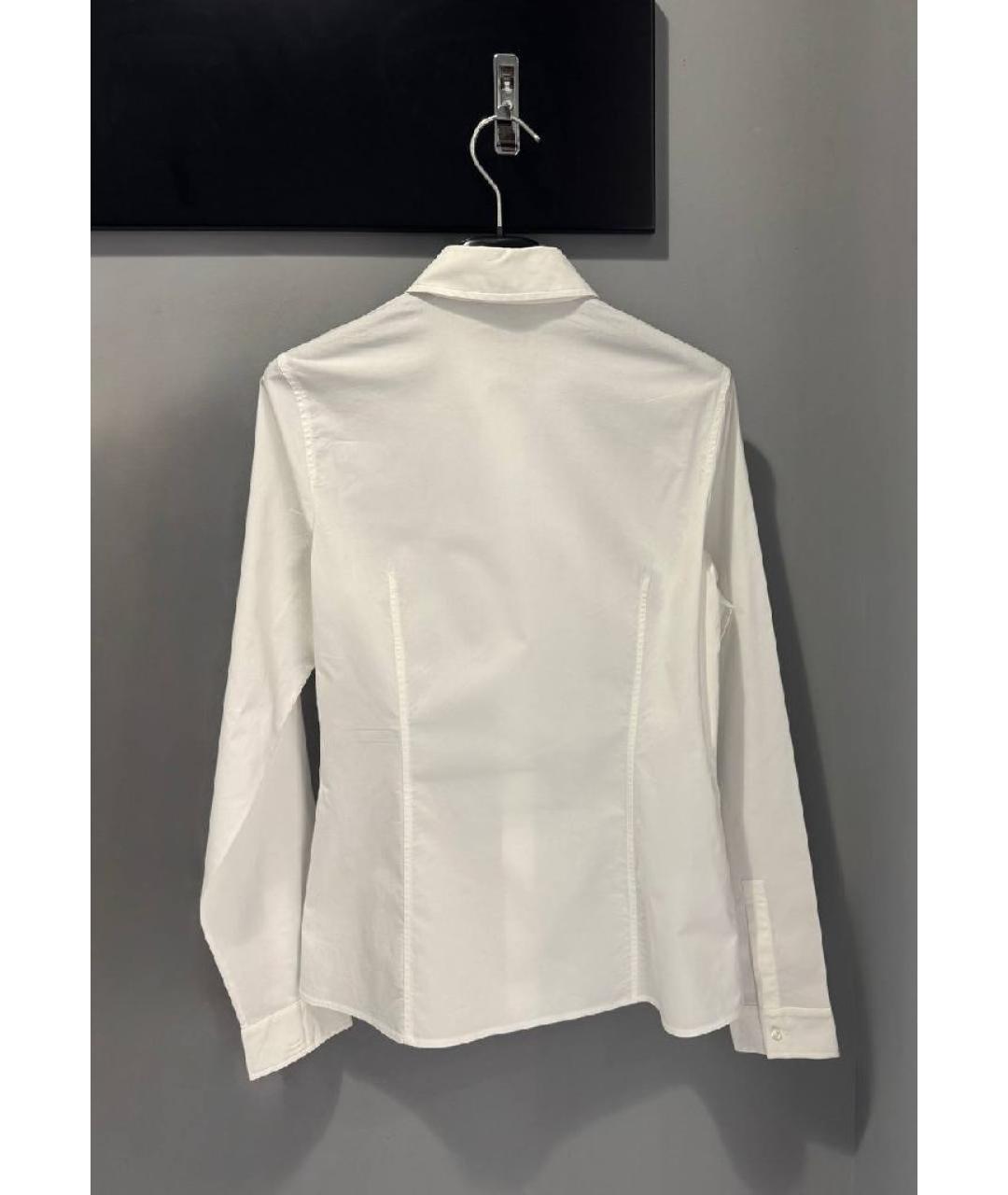 HUGO BOSS Белая хлопко-эластановая рубашка, фото 2