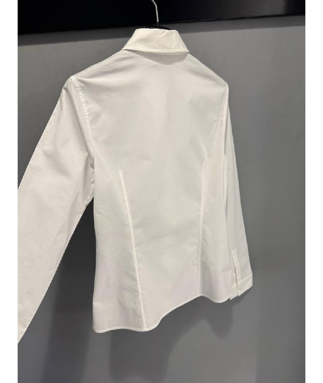 HUGO BOSS Белая хлопко-эластановая рубашка, фото 4