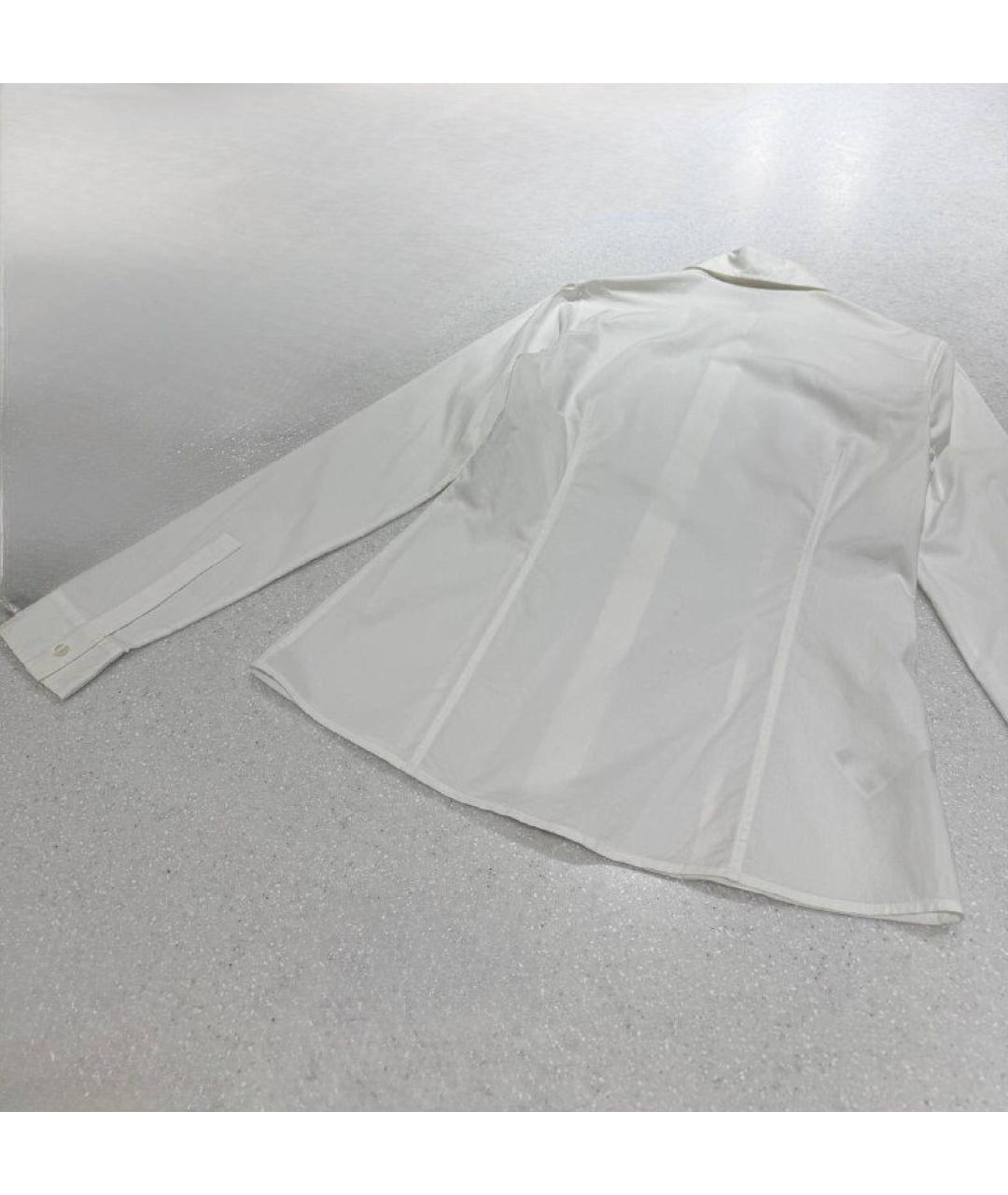 HUGO BOSS Белая хлопко-эластановая рубашка, фото 7