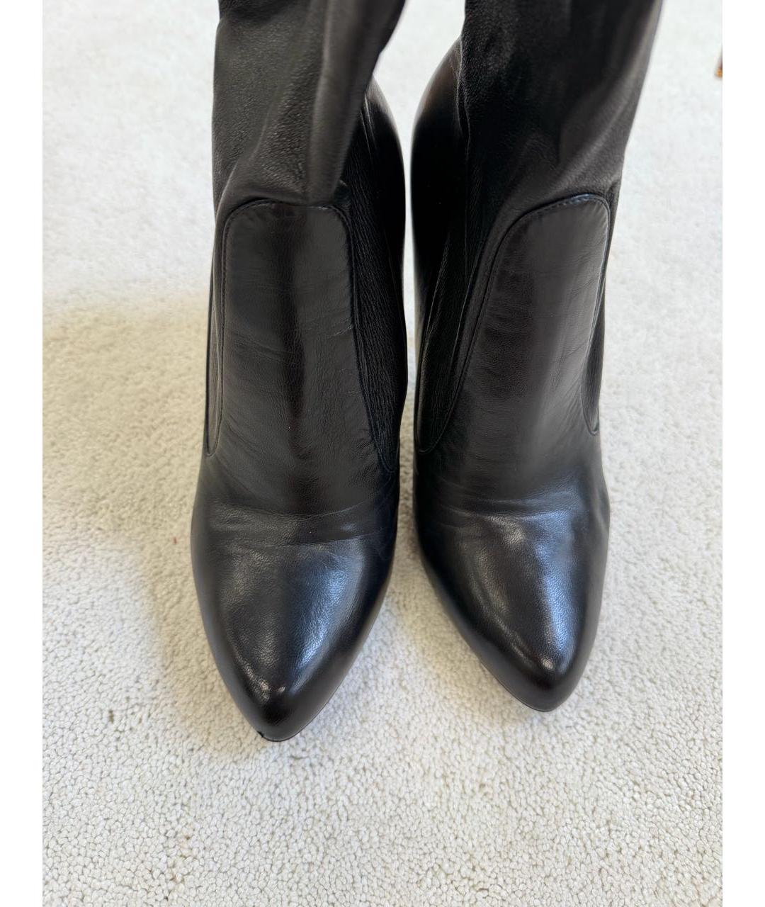 TOM FORD Черные кожаные ботфорты, фото 2