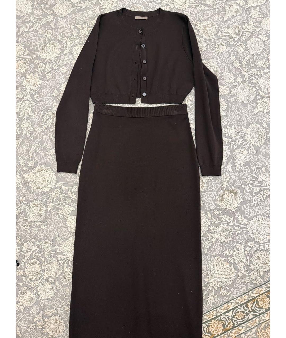 12 STOREEZ Коричневый костюм с юбками, фото 5