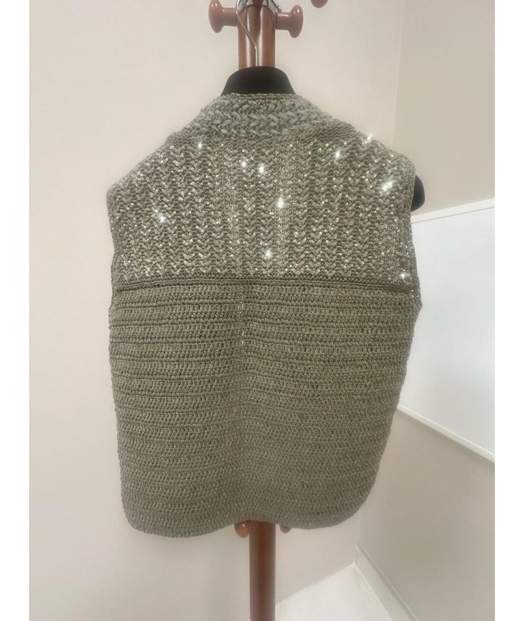 AGNONA Зеленая хлопковая жилетка, фото 2