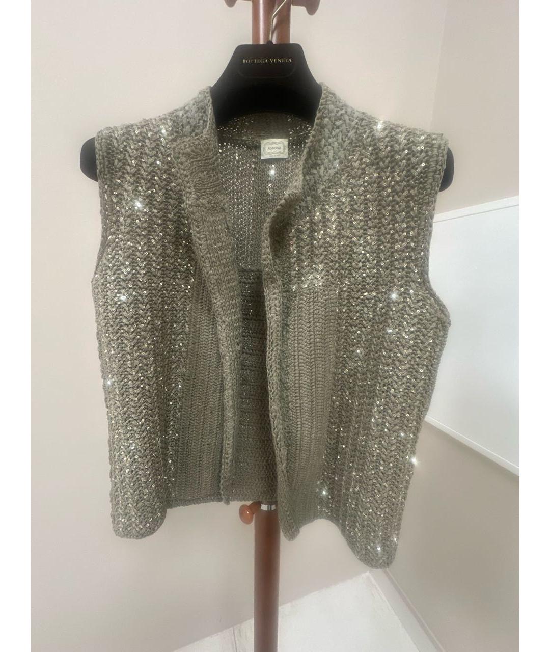 AGNONA Зеленая хлопковая жилетка, фото 7