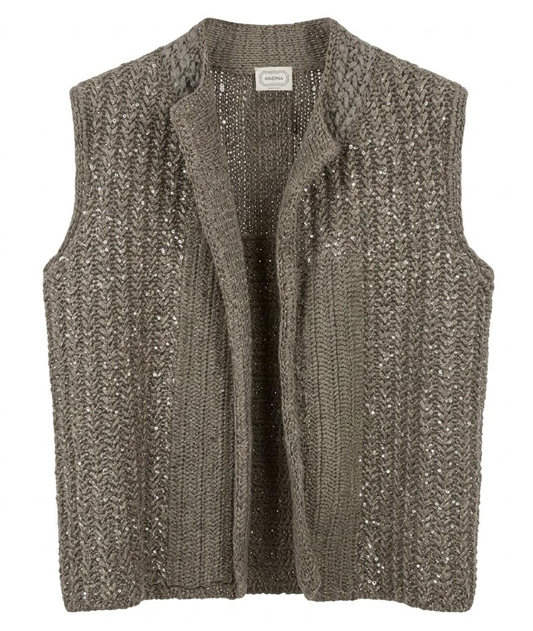 AGNONA Зеленая хлопковая жилетка, фото 1