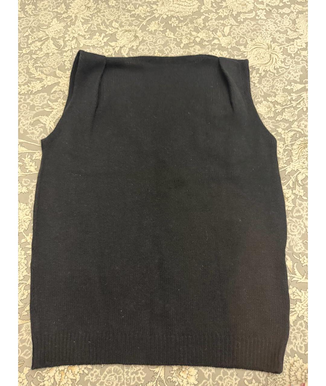 PRADA Черная кашемировая жилетка, фото 3