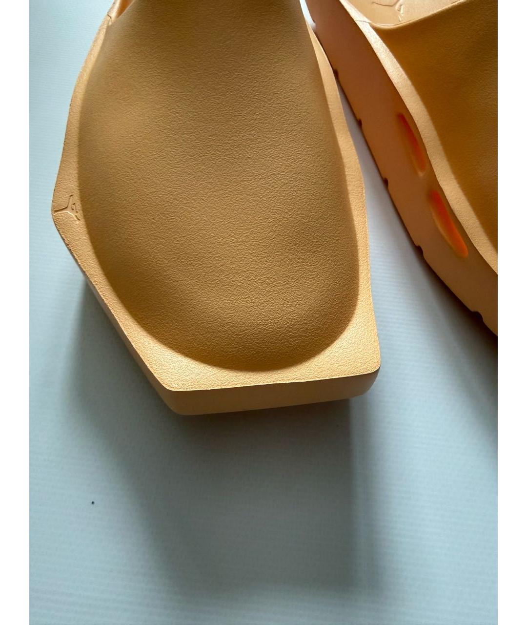 NIKE Оранжевое резиновые шлепанцы, фото 3